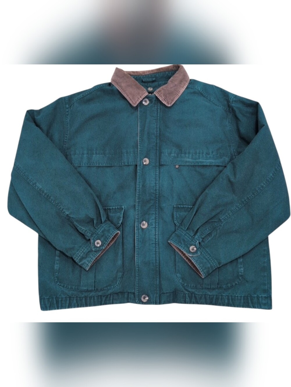Eddie Bauer Vintage Goose Down Coat Green Large